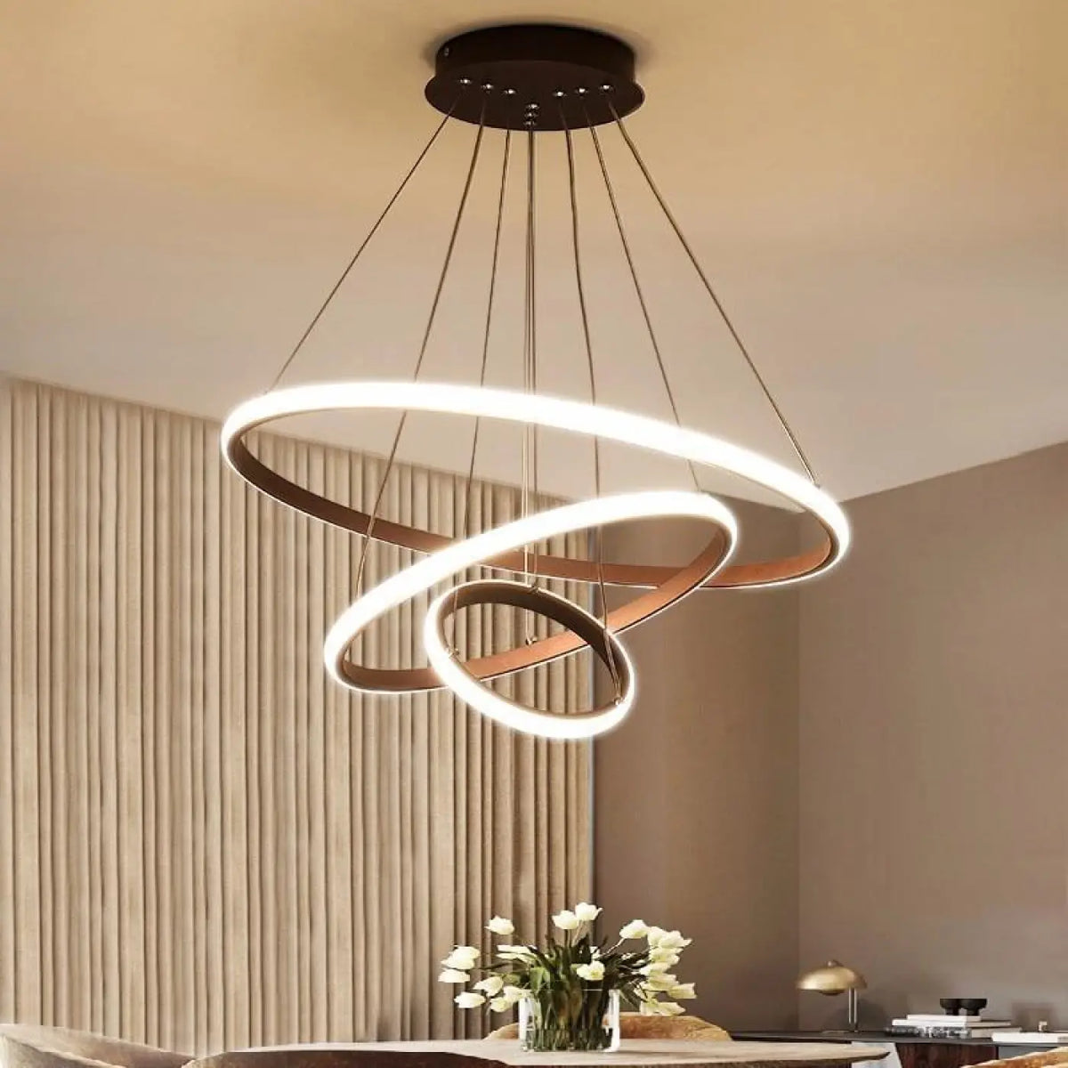 Suspension luminaire salon chambre design elegante