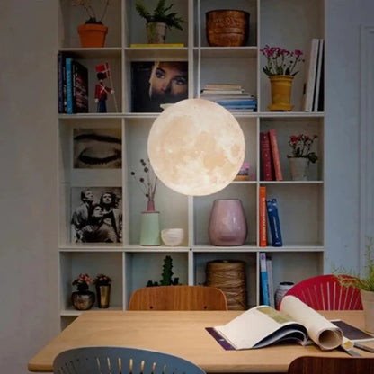 Suspension luminaire salon chambre lune design