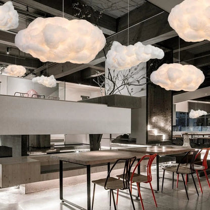 Suspension luminaire salon chambre nuage design