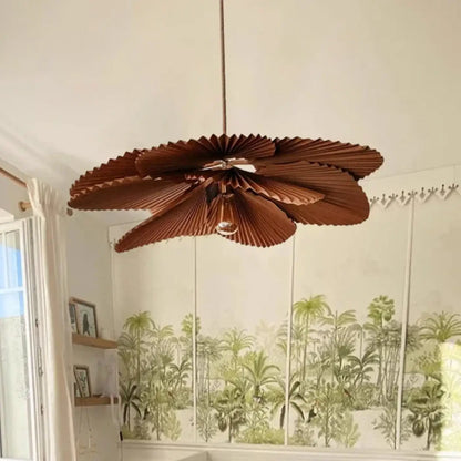 Suspension luminaire salon chambre papier boheme chic