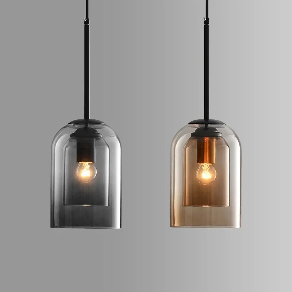 Suspension luminaire salon cuisine verre teinte design