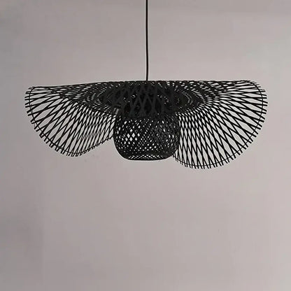 Suspension luminaire salon metal tisse design