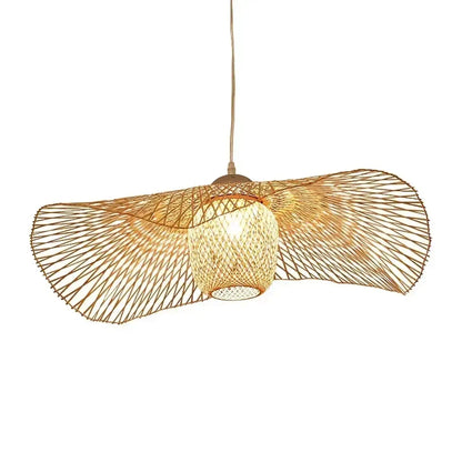 Suspension luminaire salon metal tisse design