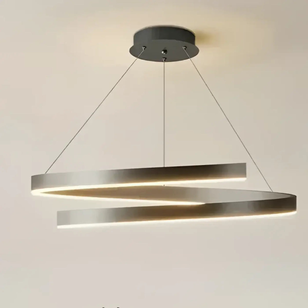 Suspension luminaire salon salle a manger anneaux design