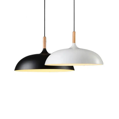 Suspension luminaire salon salle a manger bois arrondie