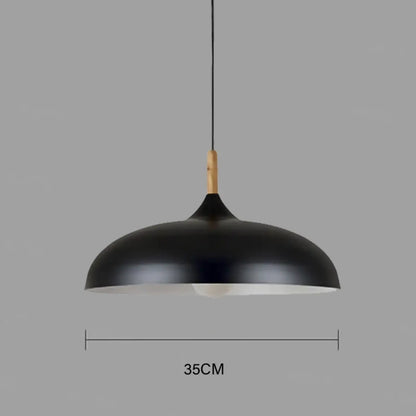 Suspension luminaire salon salle a manger bois arrondie