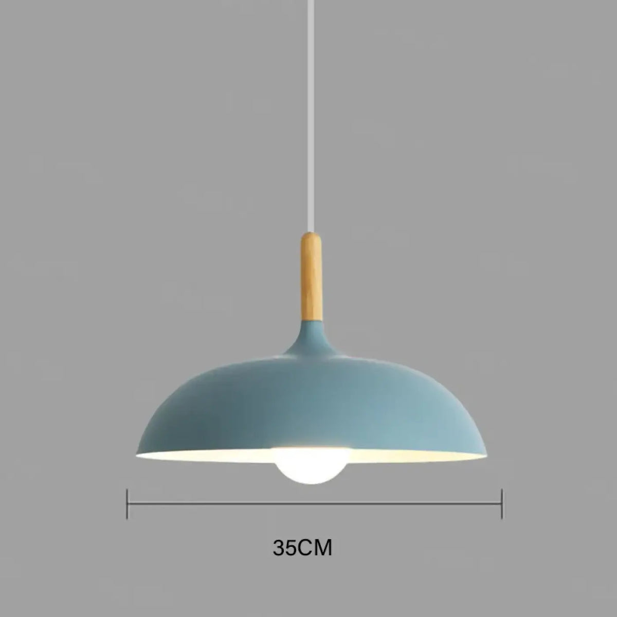 Suspension luminaire salon salle a manger bois arrondie