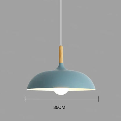 Suspension luminaire salon salle a manger bois arrondie