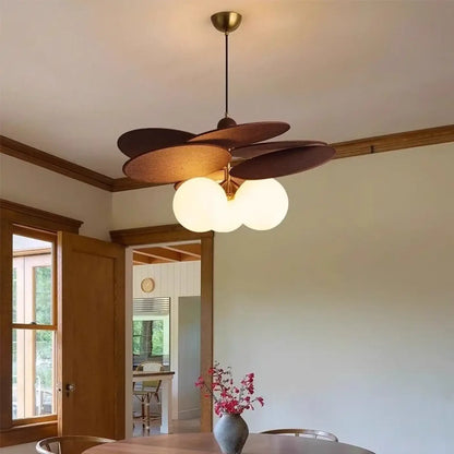 Suspension luminaire salon salle a manger bois moderne
