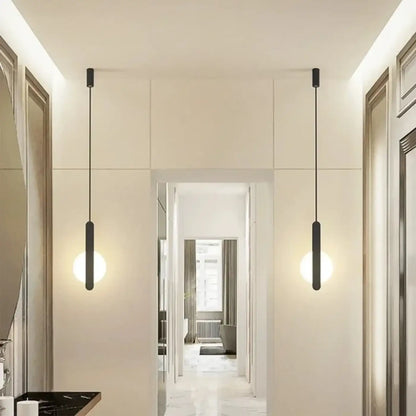 Suspension luminaire salon salle a manger cercle noir design