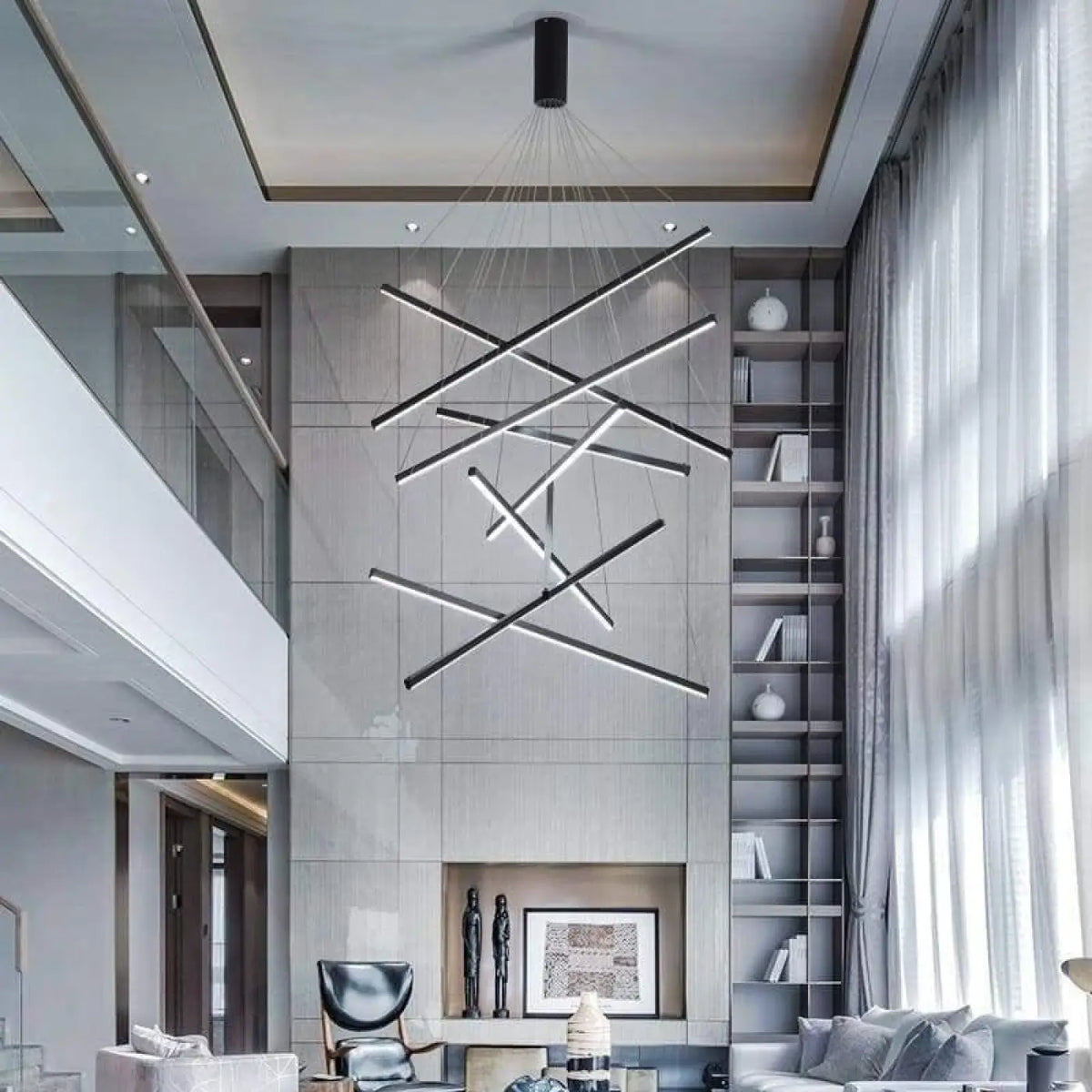 Suspension luminaire salon salle a manger design geometrique