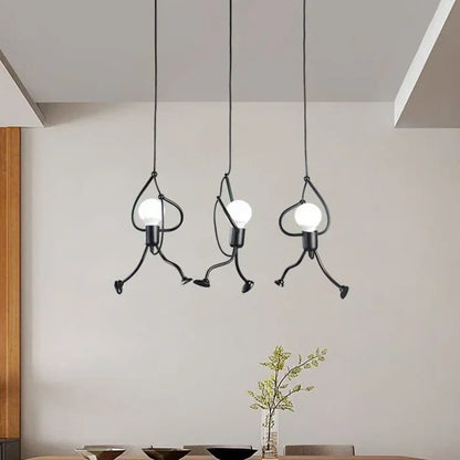 Suspension luminaire salon salle a manger design metal