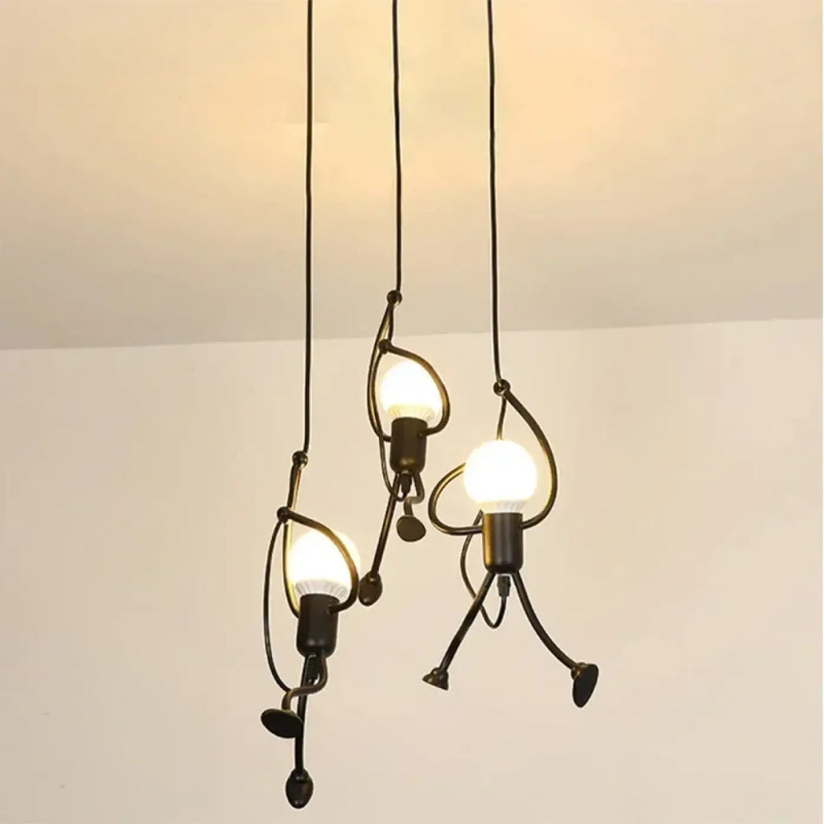 Suspension luminaire salon salle a manger design metal