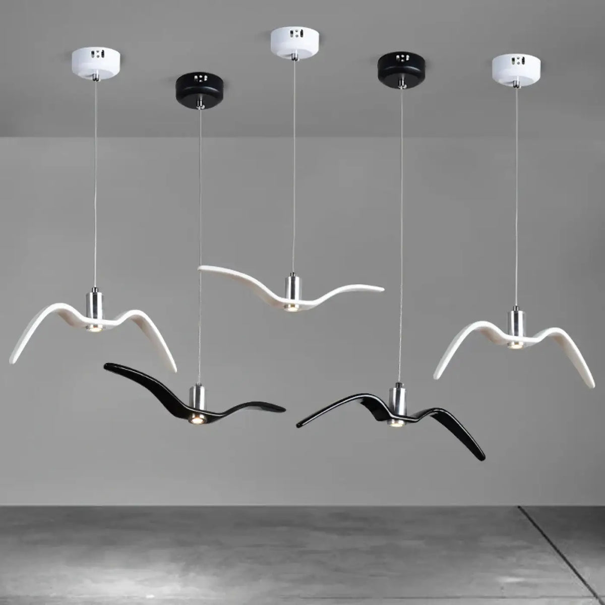 Suspension luminaire salon salle a manger design noir