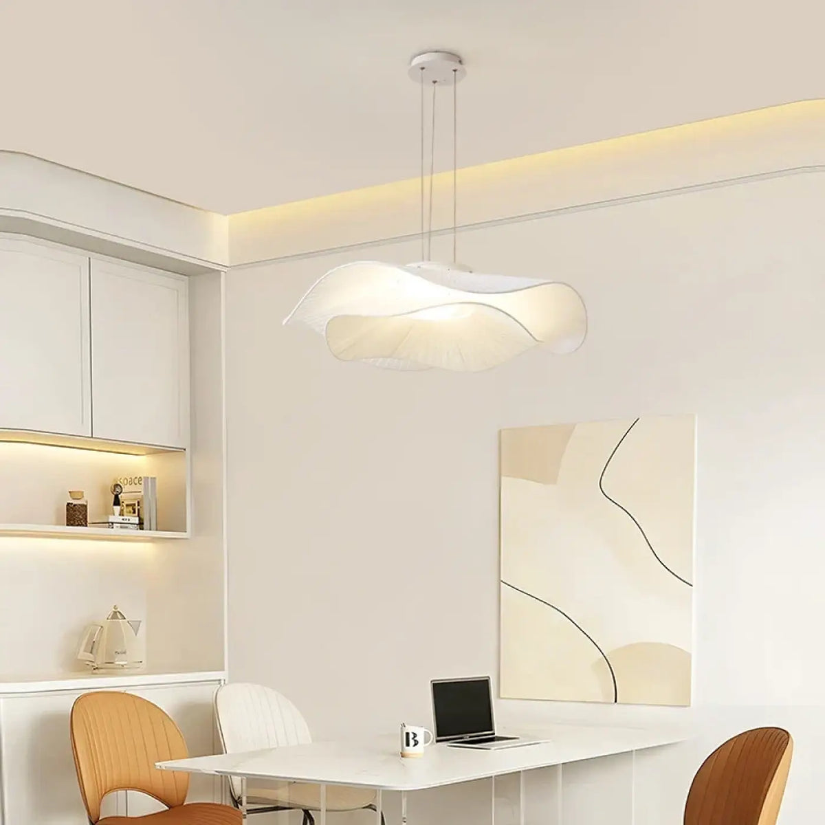 Suspension luminaire salon salle a manger design organique