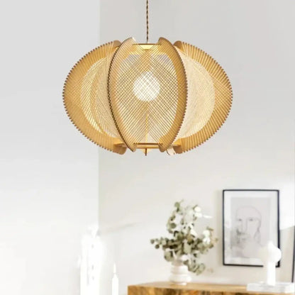 Suspension luminaire salon salle a manger fibres boheme
