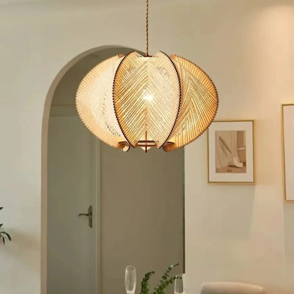 Suspension luminaire salon salle a manger fibres boheme