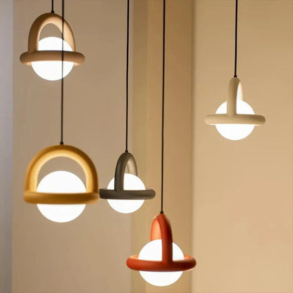 Suspension luminaire salon salle a manger globe design