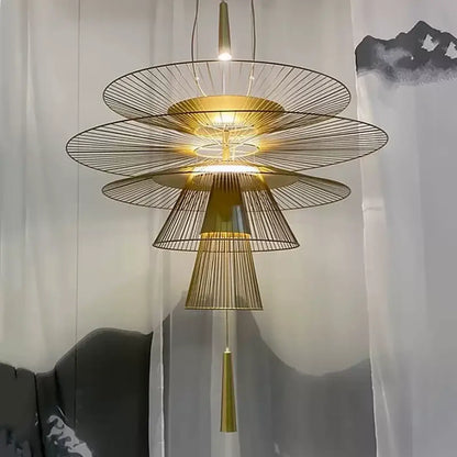 Suspension luminaire salon salle a manger industrielle metal