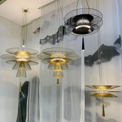Suspension luminaire salon salle a manger industrielle metal