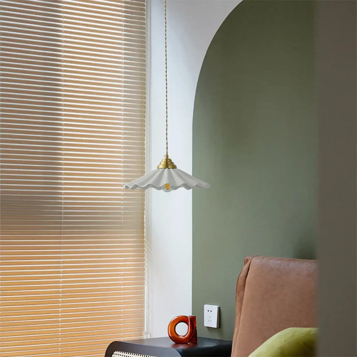 Suspension luminaire salon salle a manger laiton design