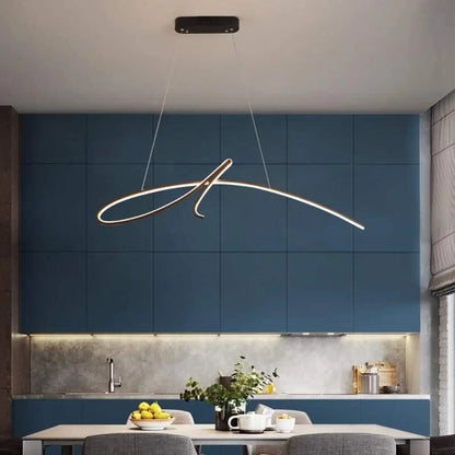 Suspension luminaire salon salle a manger metal design