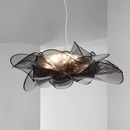Suspension luminaire salon salle a manger noir design