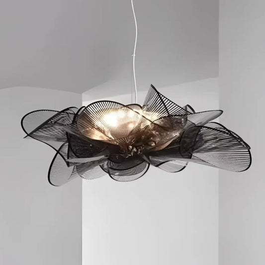 Suspension luminaire salon salle a manger noir design
