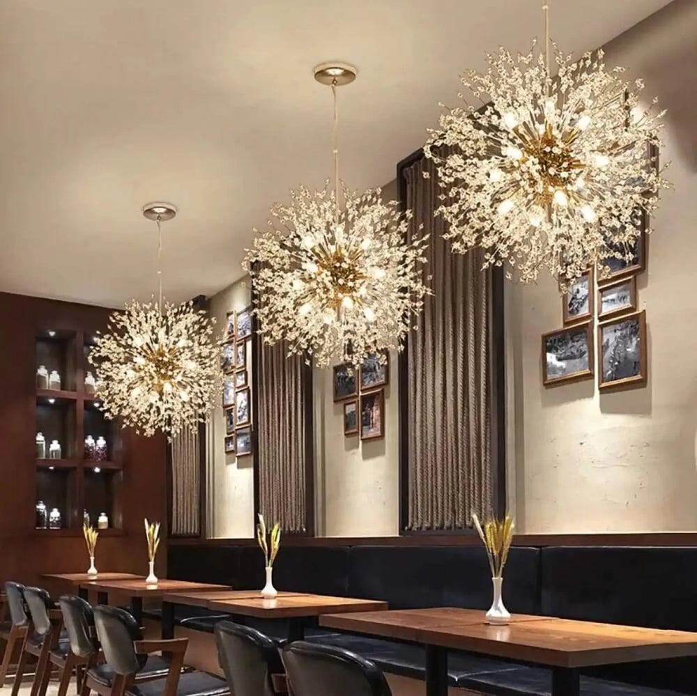 Suspension luminaire salon salle a manger spherique design