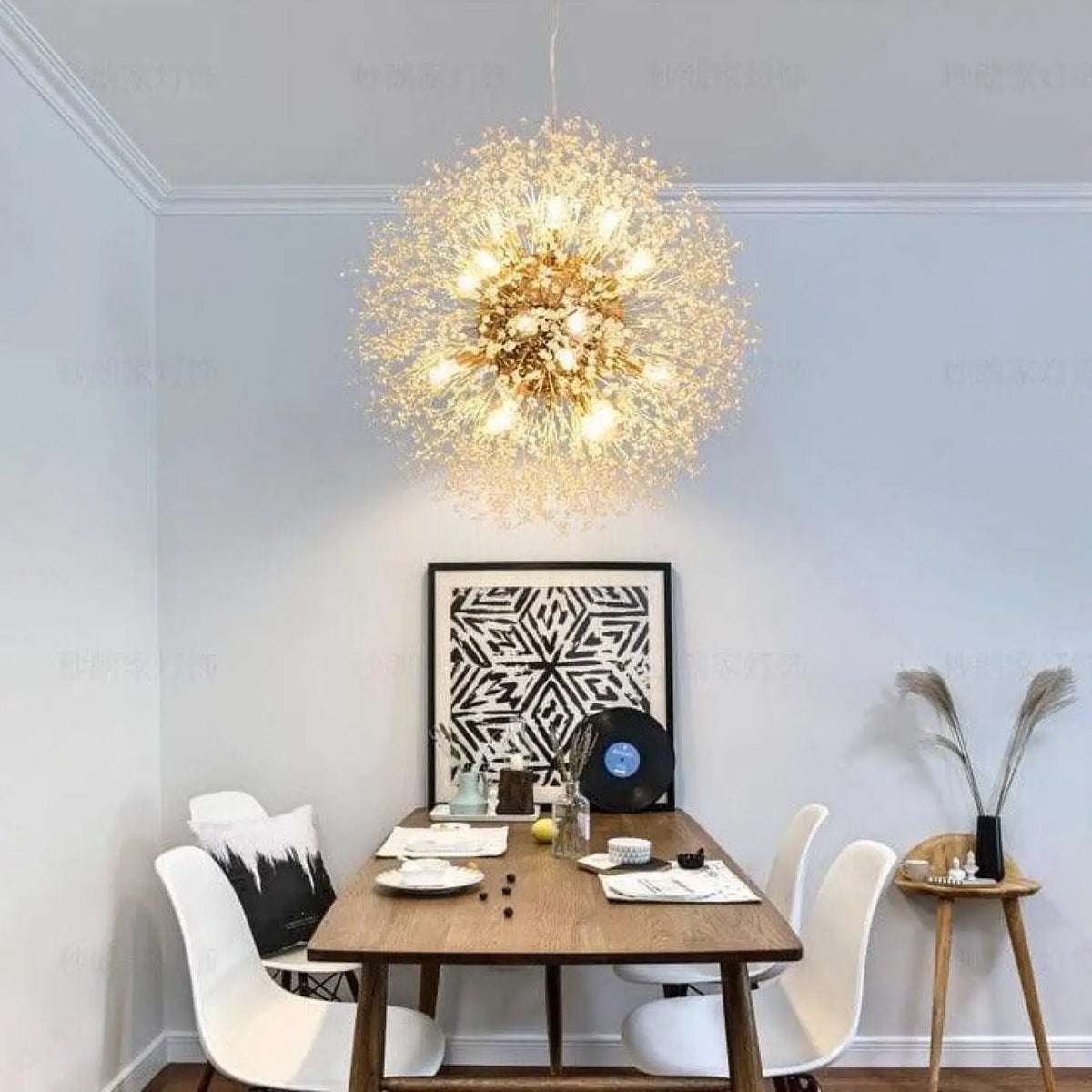 Suspension luminaire salon salle a manger spherique design