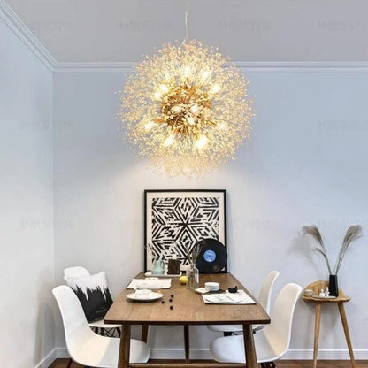 Suspension luminaire salon salle a manger spherique design