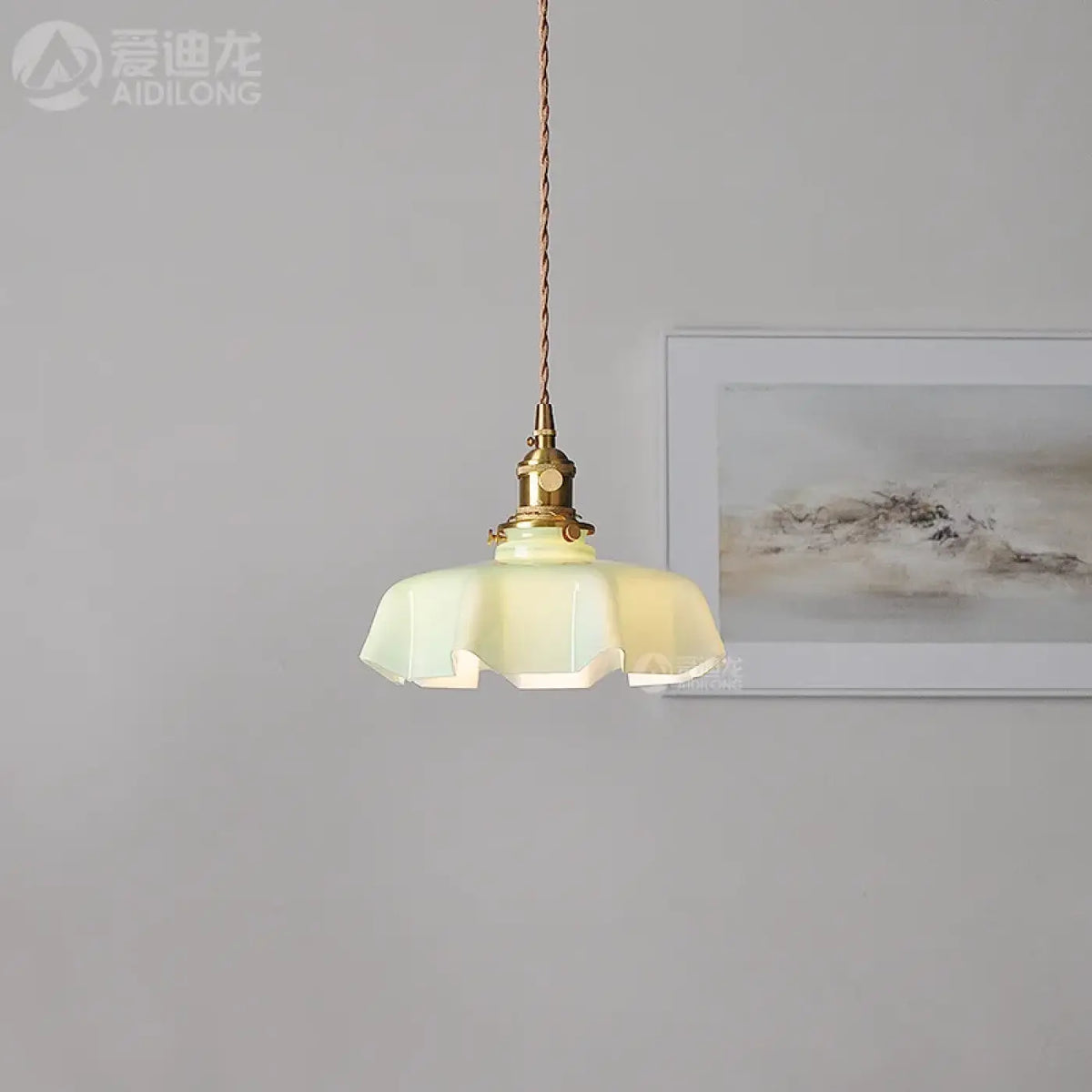 Suspension luminaire salon salle a manger verre retro