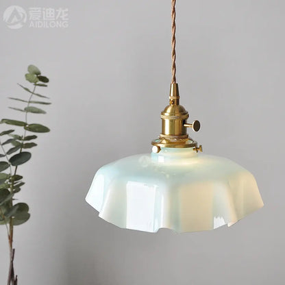 Suspension luminaire salon salle a manger verre retro