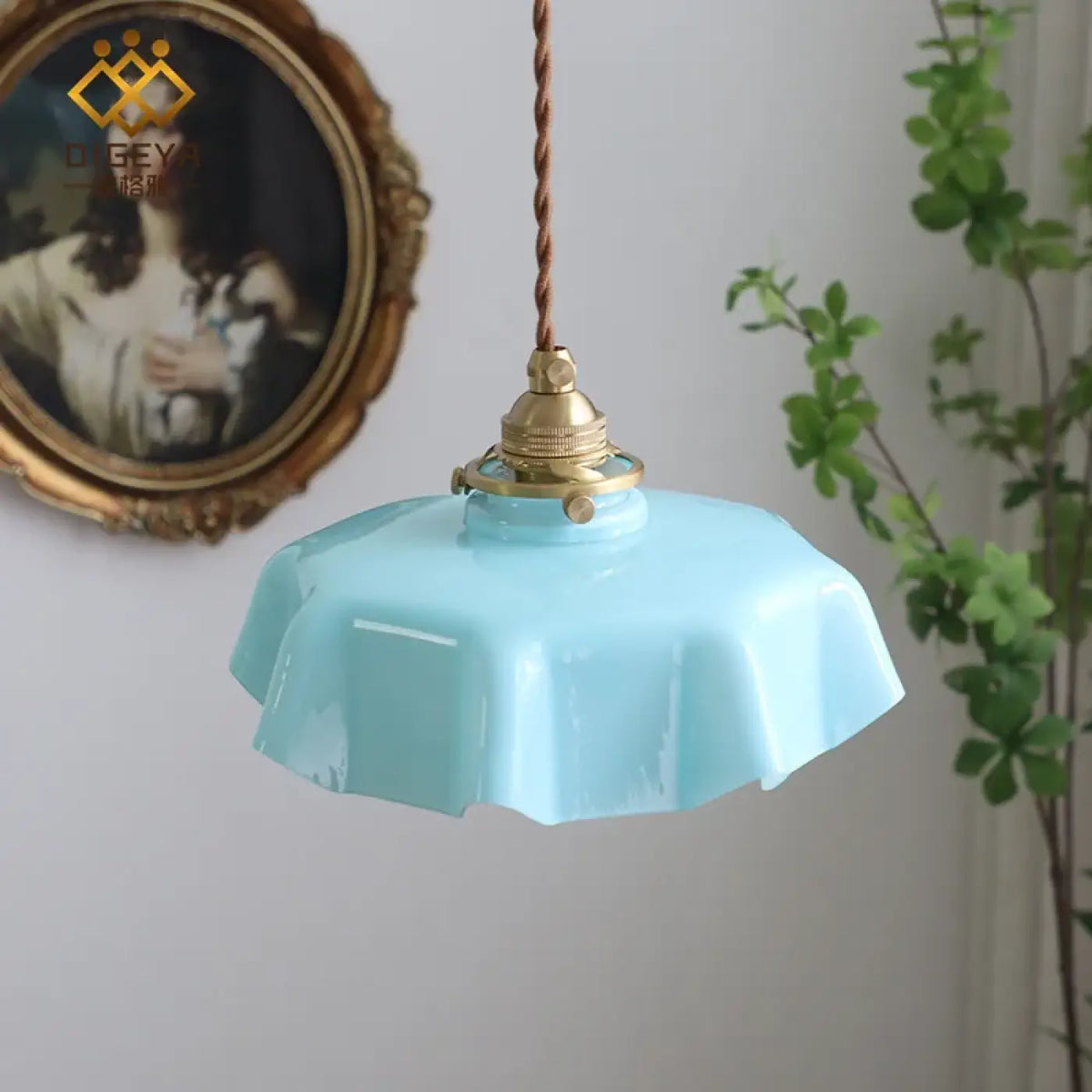Suspension luminaire salon salle a manger verre retro